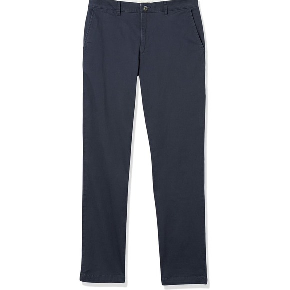 Goodthreads Men's Slim-Fit Washed Comfort Stretch Chino Pant, Navy, 38W x 30L - Picture 9 of 10